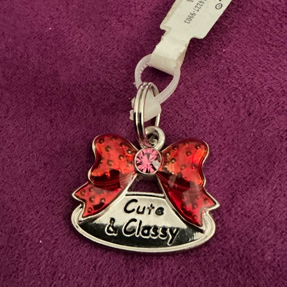 GANZ Pet Collar Charm Tag “CUTE & CLASSY”
